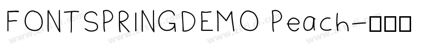 FONTSPRINGDEMO Peach字体转换